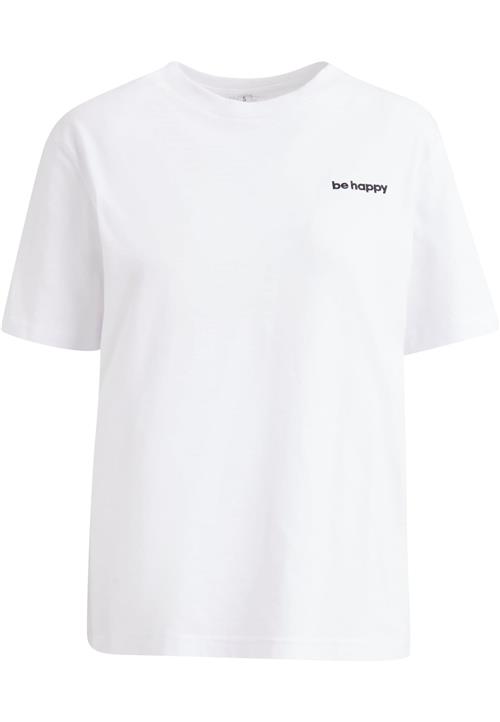 Mister Tee Shirts 'Be Happy'  sort / hvid