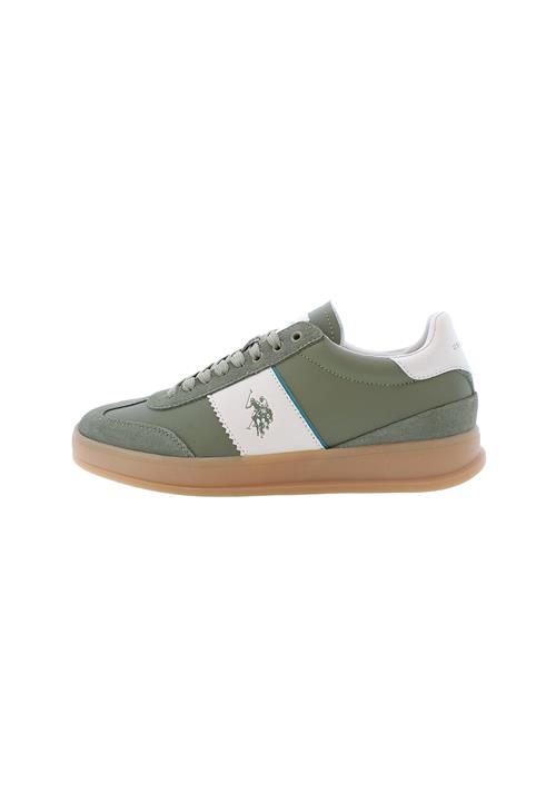 U.S. POLO ASSN. Sneaker low 'Campy'  oliven / hvid