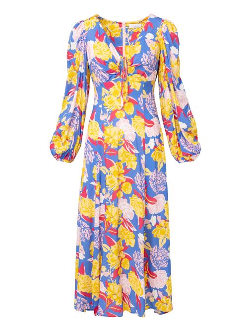 Laurella Kjole  blå / gul / lyserød / hvid