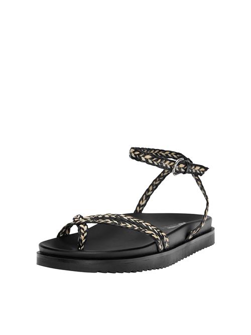 Pull&Bear Klipklappere  beige / sort / offwhite