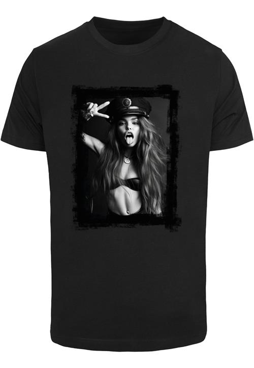 Mister Tee Bluser & t-shirts 'Have Fun Peace Sign'  grå / sort / hvid