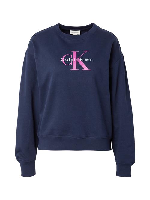 Calvin Klein Jeans Sweatshirt  navy / fuchsia / hvid