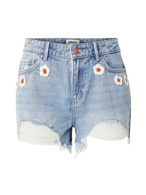 ONLY Jeans 'ONLPacy'  blue denim / orange / hvid