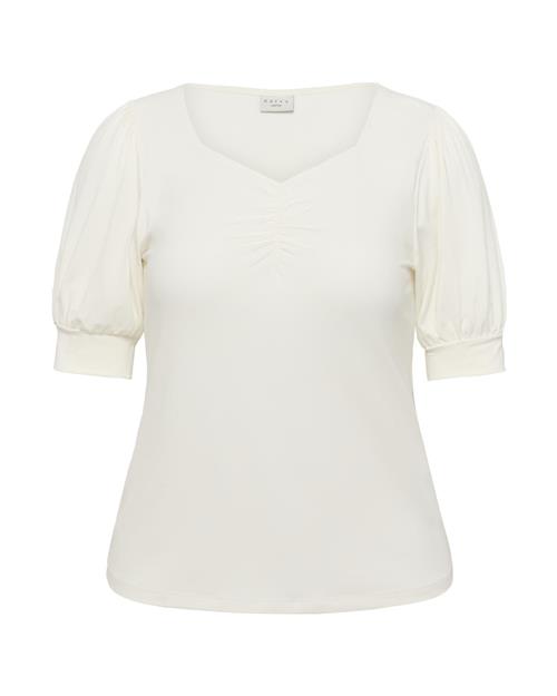 KAFFE CURVE Bluse 'KCsissy'  hvid