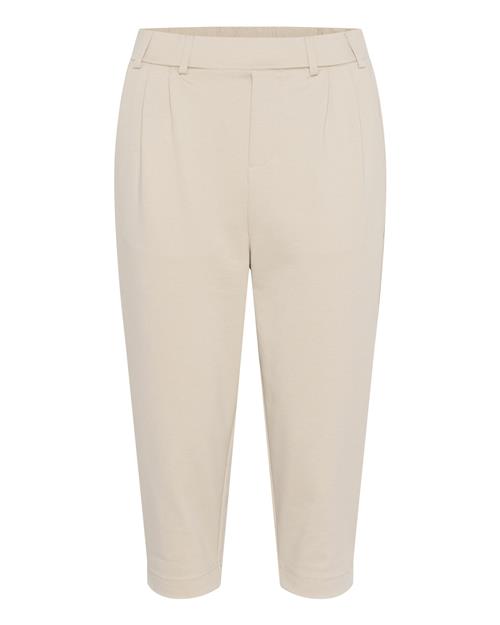 Kaffe Bukser med lægfolder 'KAjenny'  greige