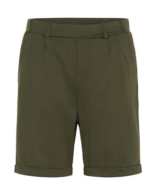 Kaffe Bukser med lægfolder 'KAJenny'  oliven