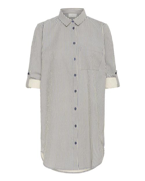 Kaffe Bluse 'Naya'  natblå / hvid