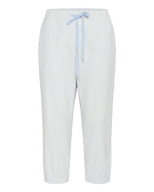 Kaffe Bukser 'KANaya'  lyseblå / hvid