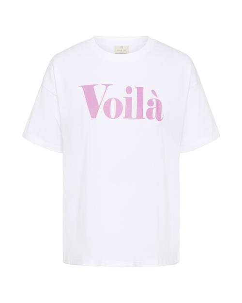 Kaffe Shirts 'KAfreja'  lys pink / hvid