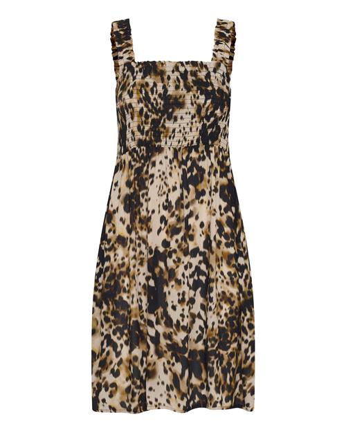 Kaffe Kjole 'KAthora'  brun / kastaniebrun / æggeskal