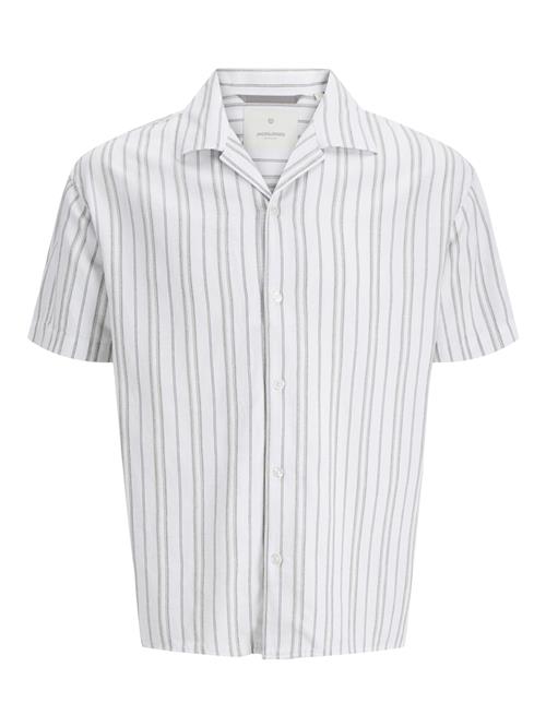 JACK & JONES Skjorte 'JPRCCMontana'  pastelgrøn / mørkegrøn / hvid