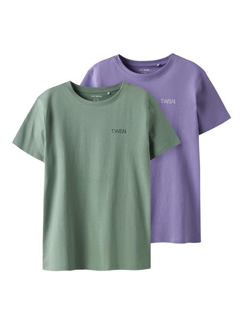 TWO SOON Shirts  mørkegrøn / lilla / sort / hvid