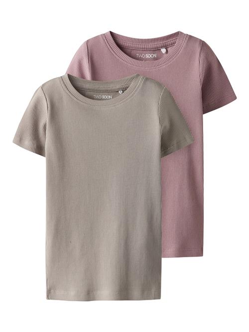 TWO SOON Shirts  grå / gammelrosa