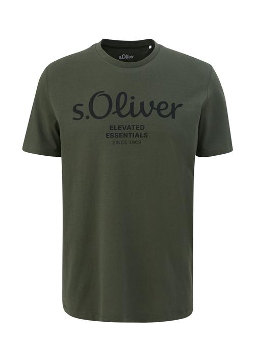 s.Oliver Bluser & t-shirts  grøn / sort