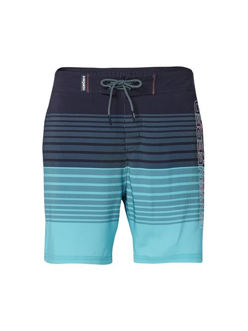 KOROSHI Badeshorts  turkis / koral / sort / hvid