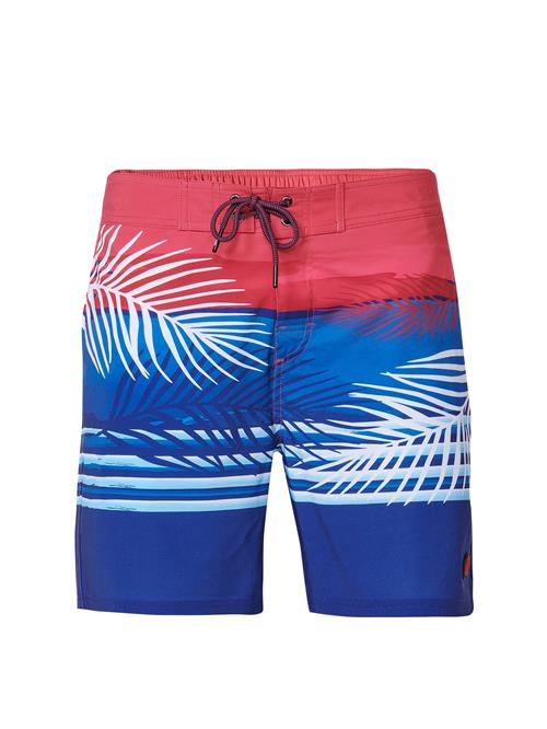 KOROSHI Badeshorts  blå / navy / blodrød / hvid