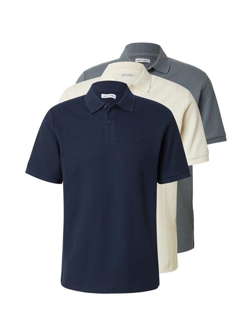 JACK & JONES Bluser & t-shirts 'AUSTIN'  natblå / basalgrå / hvid