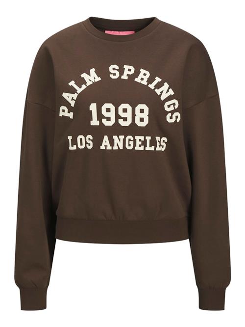 JJXX Sweatshirt 'JXMERLE'  mørkebrun / offwhite