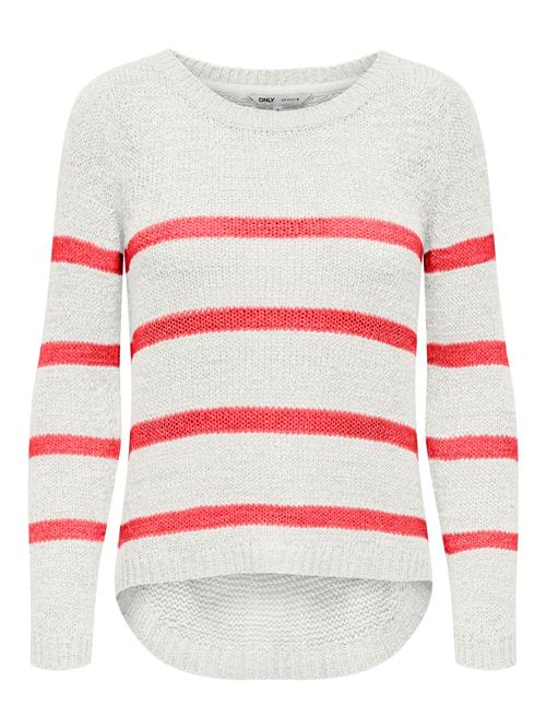 ONLY Pullover 'ONLGeena'  koral / hvid