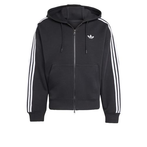 ADIDAS ORIGINALS Sweatjakke 'Adicolor Spacer'  sort / hvid