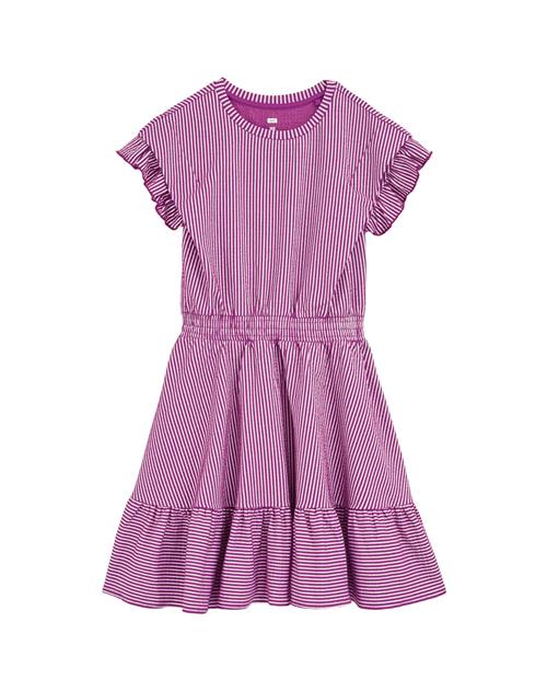 WE Fashion Kjole  lilla / hvid