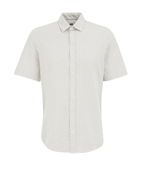 WE Fashion Skjorte  grå / hvid