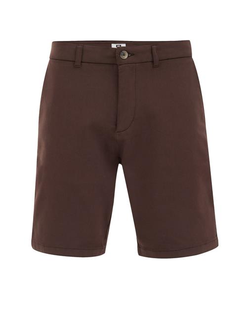 WE Fashion Lærredsbukser  mørkebrun