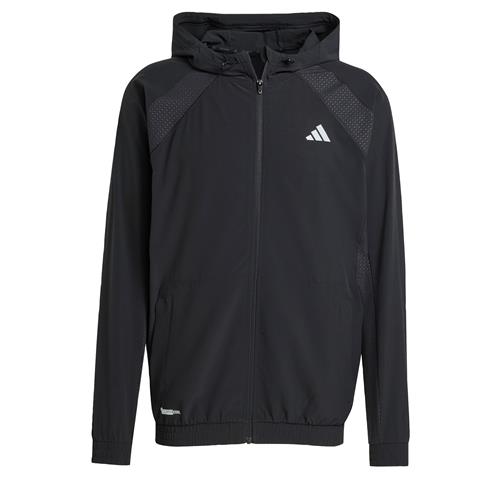 ADIDAS PERFORMANCE Træningsjakke 'Tech Apparel'  sort / hvid