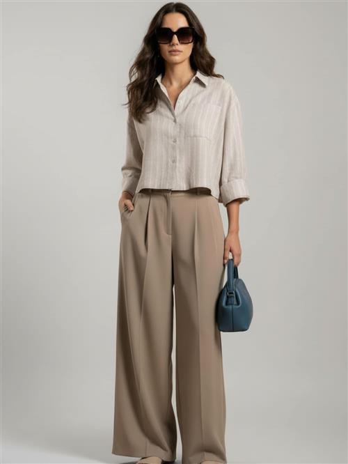 WEARABLE STORIES Bluse 'Lipa'  sand