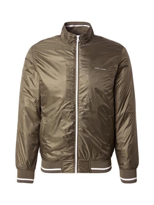 Pepe Jeans Overgangsjakke 'ROCKER'  oliven / hvid