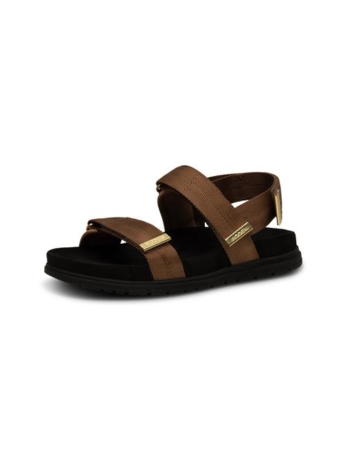 WODEN Sandaler 'Louisa'  choko / guld