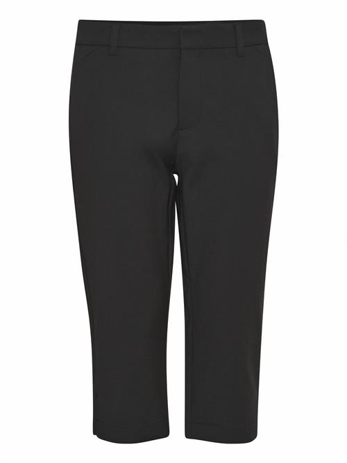 PULZ Jeans Lærredsbukser 'PZBindy'  sort