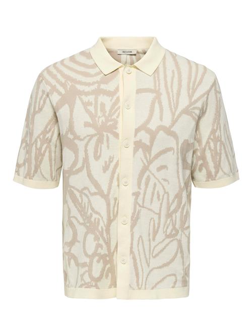 Only & Sons Cardigan 'ONSKimo'  mørkebeige / offwhite