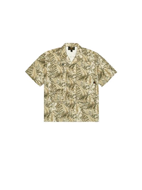 ALPHA INDUSTRIES Skjorte 'Honolulu'  khaki / oliven / naturhvid