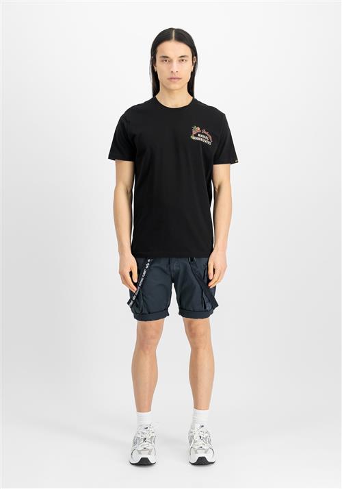 ALPHA INDUSTRIES Bluser & t-shirts 'Naval'  nude / pastelgul / lysviolet / sort