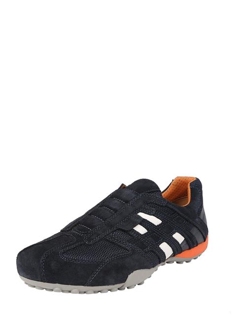 GEOX Sneaker low 'Snake'  ecru / navy / orange