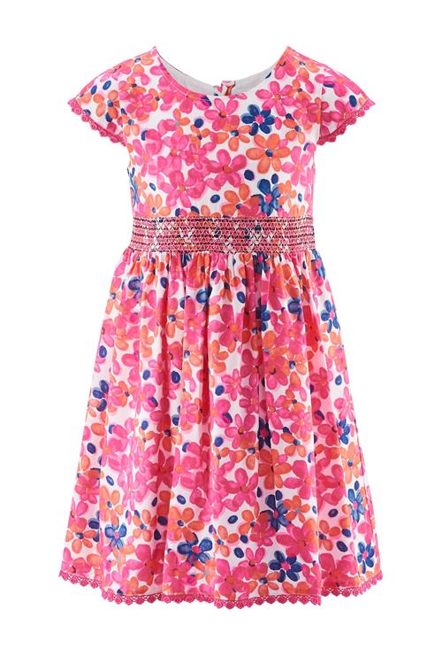 happy girls Kjole  mørkeblå / orange / pink / hvid