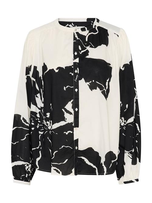 SOAKED IN LUXURY Bluse 'Joanne'  sort / hvid