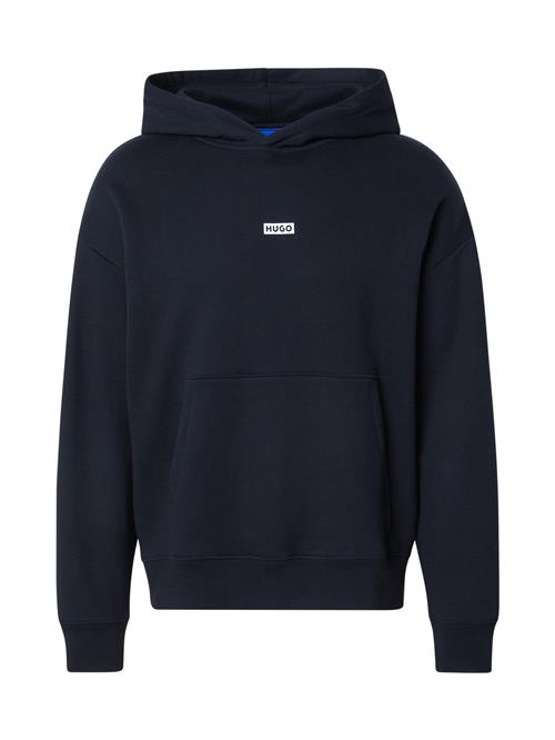 HUGO Sweatshirt 'Nazardo'  sort / hvid