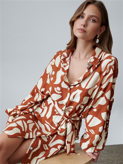 St MRLO Kjole 'Bligh'  ecru / brun