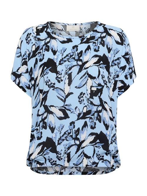 Kaffe Bluse 'KAAmber'  safir / lyseblå / sort / hvid