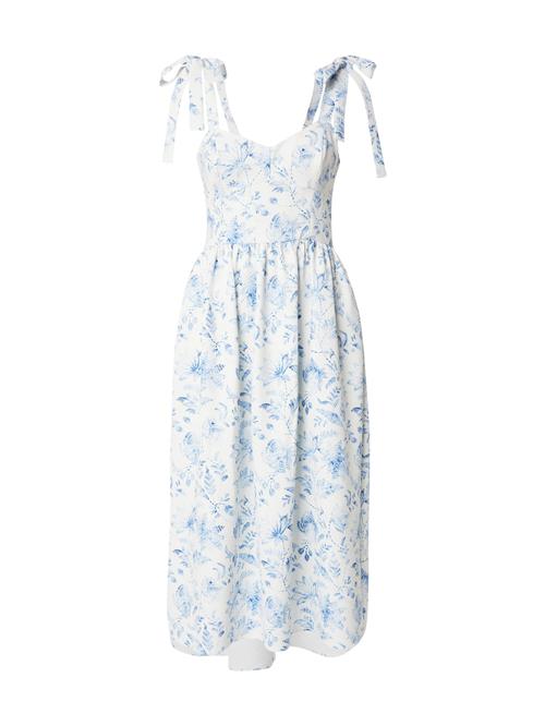 FRENCH CONNECTION Kjole 'SERENITY DALE'  creme / blå