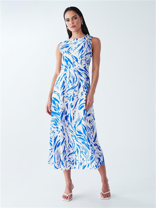 BWLDR Sommerkjole 'Zenay'  royalblå / hvid