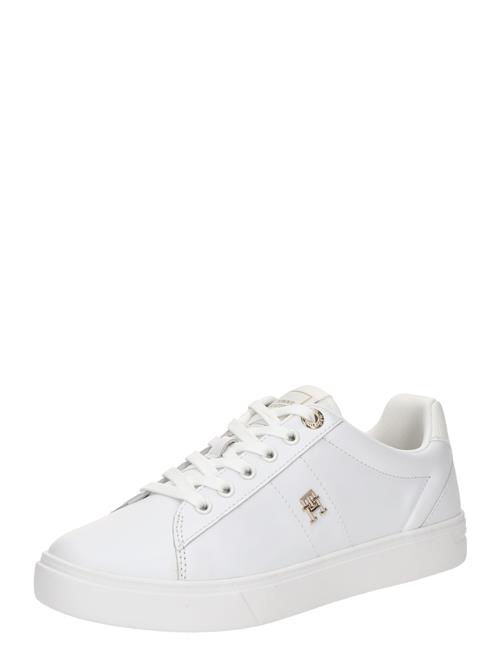 TOMMY HILFIGER Sneaker low 'ESSENTIAL'  guld / hvid