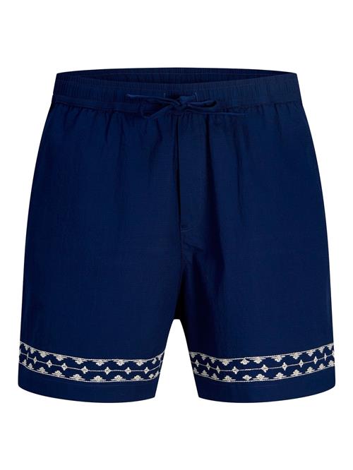 JACK & JONES Bukser  navy / hvid