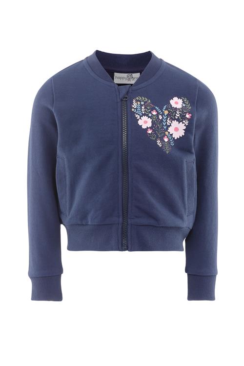 happy girls Sweatjakke  navy / grøn / pastelpink / hvid