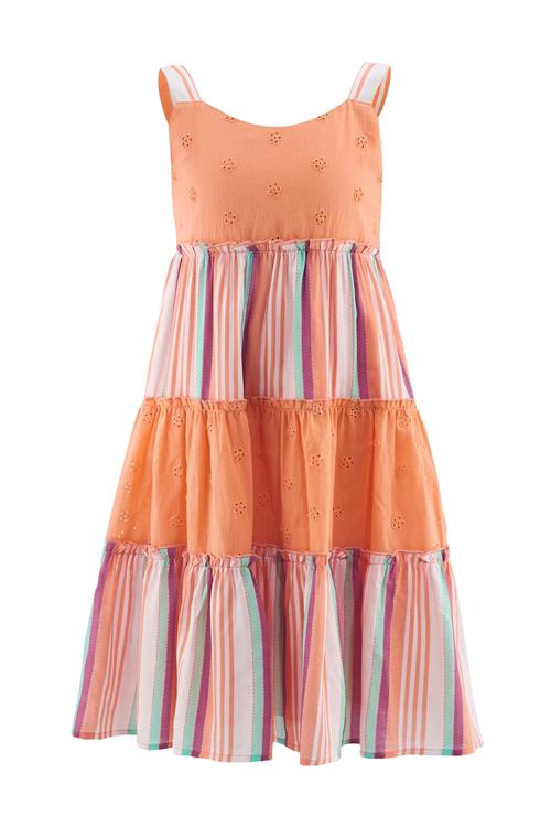 happy girls Kjole  mint / orange / mørk pink / hvid