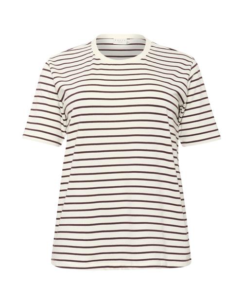 KAFFE CURVE Shirts 'KCWinni'  vinrød / hvid