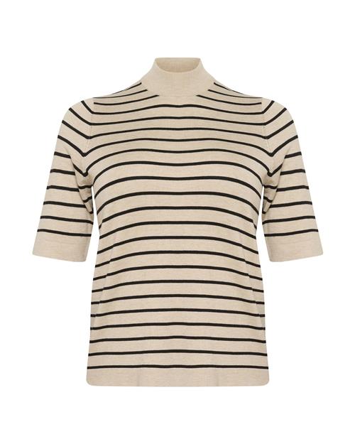 KAFFE CURVE Pullover 'Lizzy'  kit / sort