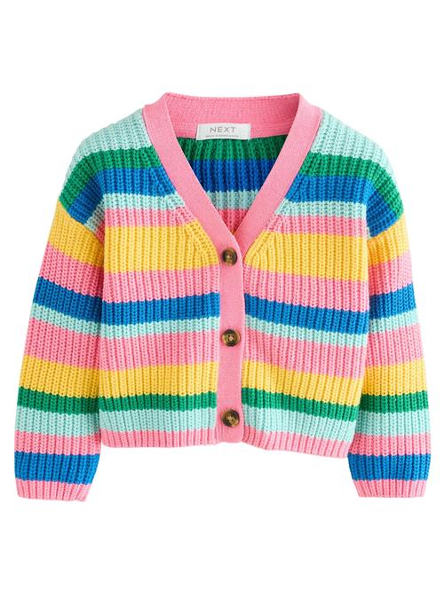 Next Cardigan  blå / citron / grøn / lys pink
